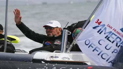 Ellison skips Oracle keynote for America's Cup