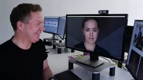 Greg cross with digital human