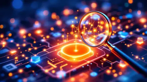 Ai powered search pr b2b tech companies interconnected servers network