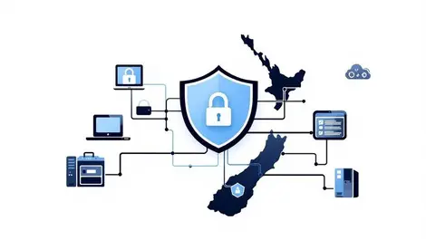 Locked shield network computers devices silhouette new zealand cybersecurity