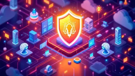 Digital shield protecting network ai brains reinforcing cybersecurity