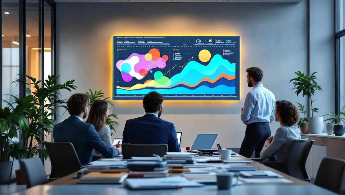Us corporate legal finance team digital contract dashboard scene