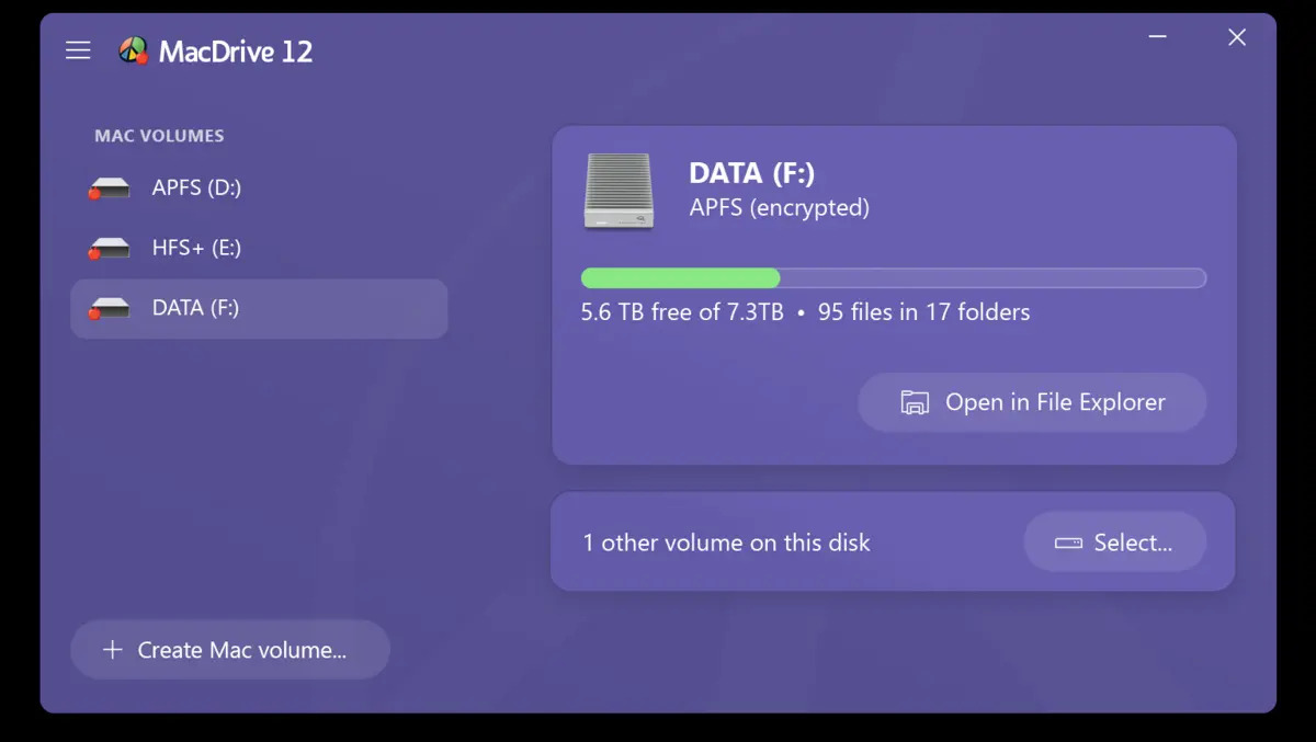 MacDrive 12 adds encrypted APFS support for Windows